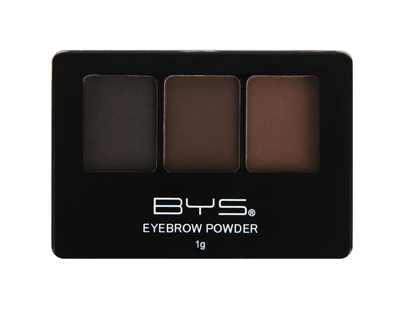 BYS Eyebrow Powder Trio Bold Brows Cosmetics Shape/Blend Facial Beauty Makeup