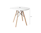 Office Dining Table Meeting Tables Round Desk Wooden Home Cafe Modern Desks 75cm