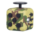 Advwin Hand Finger Cube Funny Cube Toy Gift for Kids Adults Camouflage Green