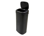 Salesbay Automatic Sensor Bin 68L Black Stainless Dust Steel Rubbish Bin