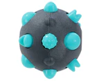 Paws & Claws Treat Ball Dental Toy - Black/Blue