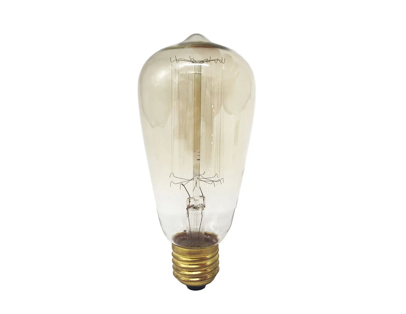 Amonson Lighting E27 40W Filament Edison Light Bulb Globe Shape A