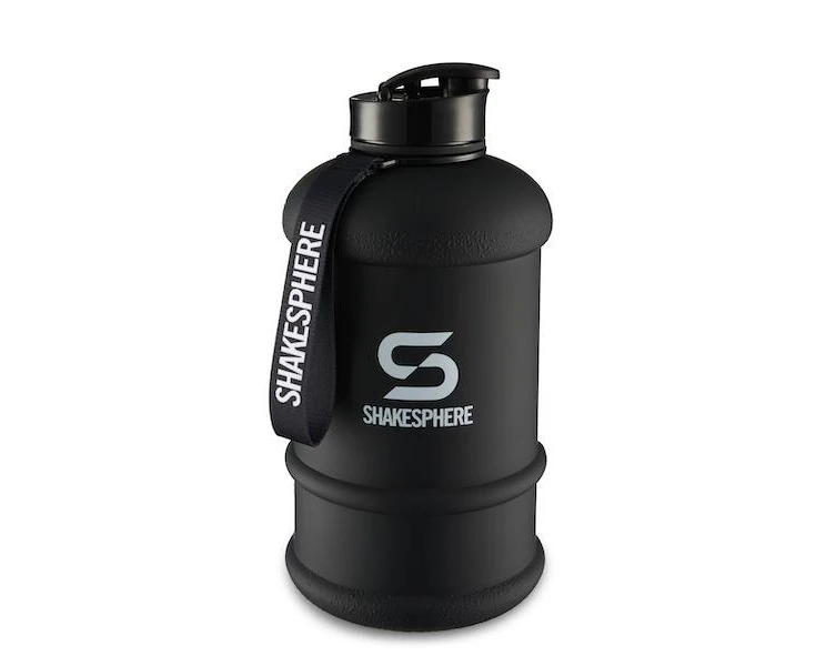 2.2L ShakeSphere Hydration Jug Matte Black/White Logo