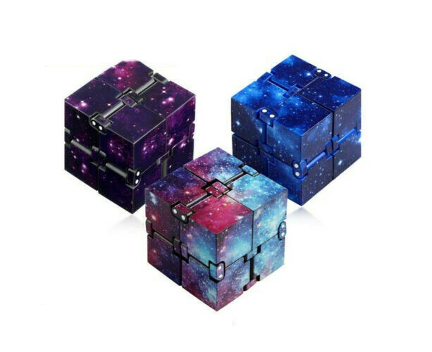 3pcs Starr Sky Infinity Cube Fidget Toys Magic Puzzle Sensory Stress Relief