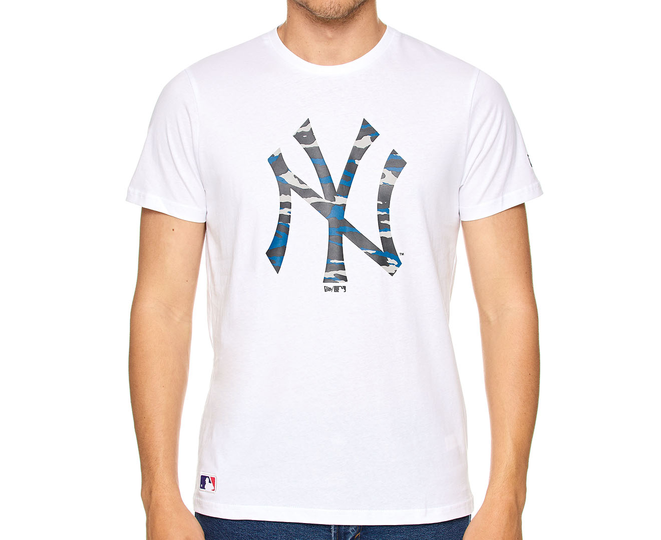 T-shirt New Era Seasonal Infill MLB New York Yankees - White/Camo