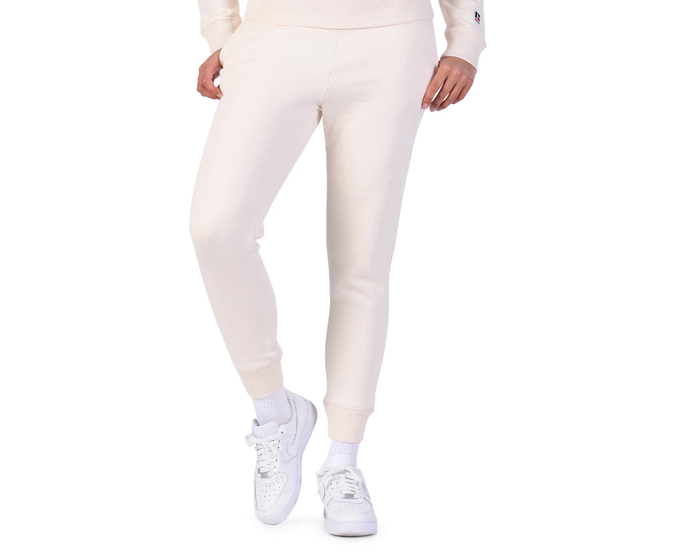 Russell Athletic Women's Chloe Slim Fit Trackpants / Tracksuit Pants - Soy