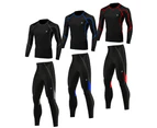 Spruce Men's Compression Top + Bottom Baselayers Set - Red