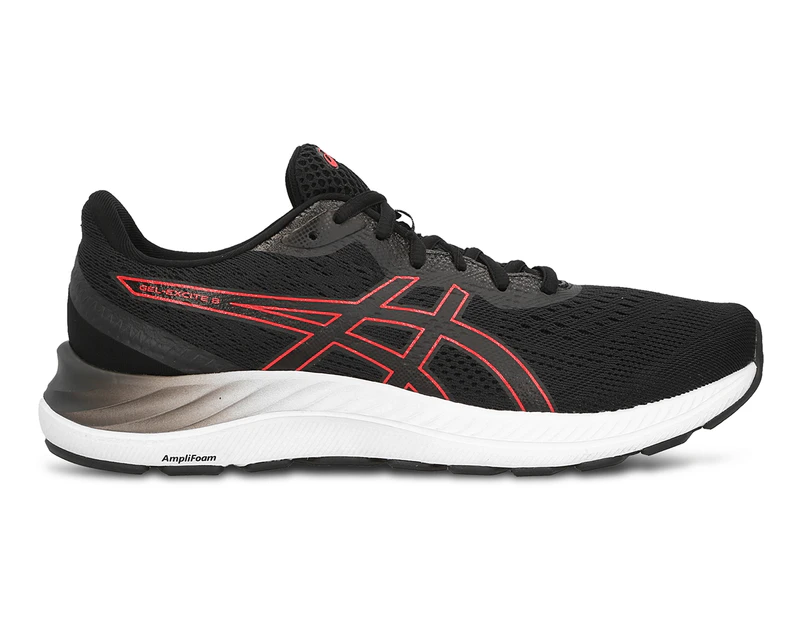 ASICS Men's GEL-Excite 8 Running Shoes - Black/Electric Red