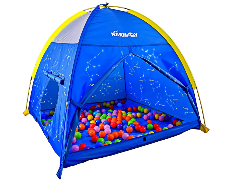 Play Tent Space World Dome Tent for Kids Indoor / Outdoor Fun - 48 x 48 x 40 inch - Blue