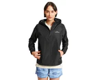 Kathmandu Pocket-it Women's Two Layer Rain Jacket  Rain Coat - Black