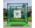 jxgzyy Golf Impact Hitting Net 3m X 3m Golf Barrier Net High Impact Golf Training Aids for Indoor Outdoor Sports