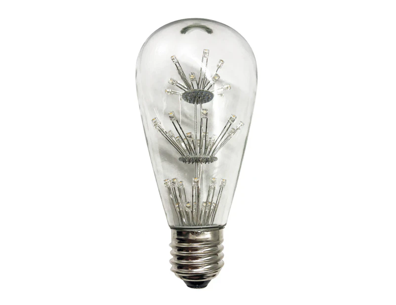 Amonson Lighting E27 2W LED Firework Globe Filament Edison Light Bulb ST64