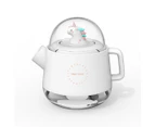 USB Cartoon Teapot Humidifiers With 7 Color Night Light Air Humidifier Home Humidify Mist Maker For Car Home Bedroom Travel Office Diffuser Unicorn White