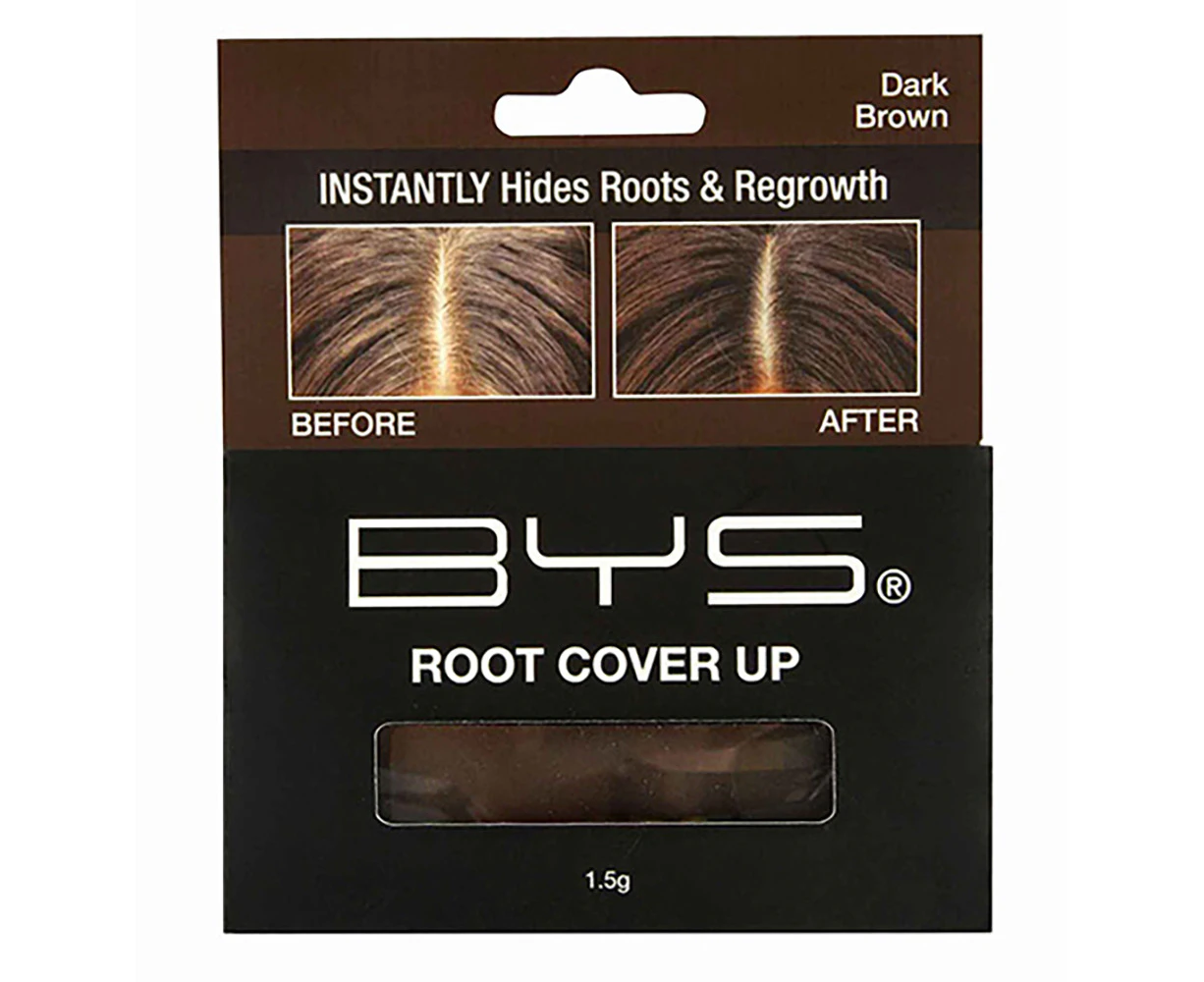 BYS 1.5g Root Cover Up Hair Retouch Powder Hairline Colour Shadow Dark Brown