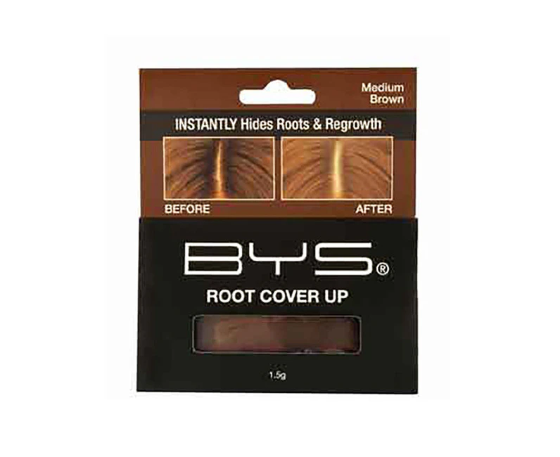 BYS 1.5g Root Cover Up Hair Retouch Powder Hairline Colour Shadow Medium Brown