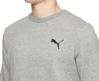 Puma Men's Essentials Small Logo Crew Fleece Sweatshirt - Grey Heather