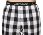 Calvin Klein Men's Buffalo Checkered Sleep Pants - Black/White