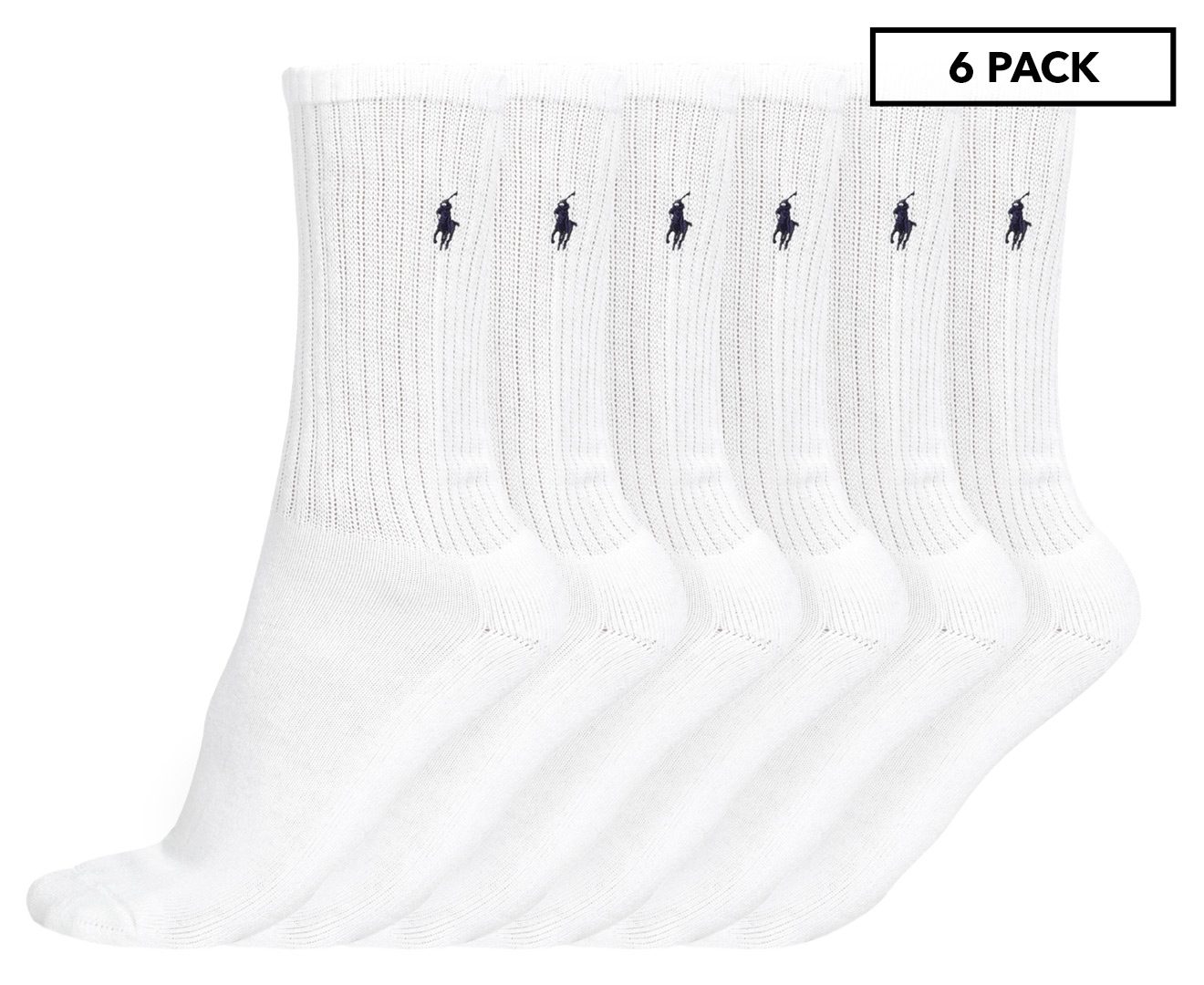 White sports socks x 3 pack size 10-13 