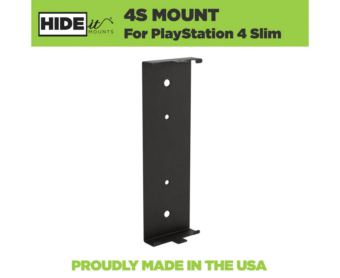 HIDEit 4S PlayStation 4 PS4 Slim Vertical Wall Mount Bracket Pro Bundle (Black)