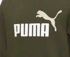 Puma Youth Boys' Essentials+ 2 Col Big Logo Crew Sweatshirt - Forest Night