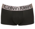 Calvin Klein Men's Steel Microfibre Low Rise Trunks 3-Pack - Black