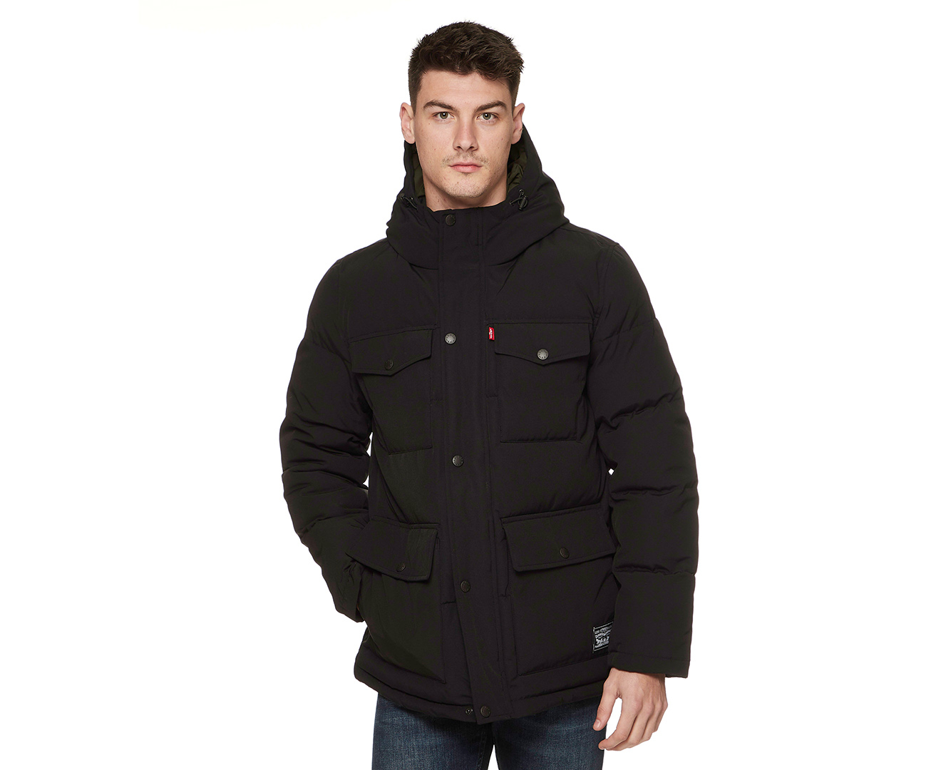 Levi s Men s Midweight 4 Pocket Arctic Cloth Parka Black Catch .nz