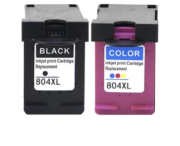 2 Pack HP 804XL Generic High Yield Inkjet Cartridges T6N12AA + T6N11AA [1BK,1CL]