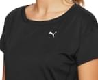 Puma Women's Train Favourite Tee / T-Shirt / Tshirt - Puma Black 5