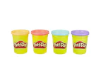 Play-Doh Classic Colour 4 Pack - OR/PI/AQ/PU