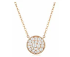 Georgini Mosaic Disc Pendant Rose Gold