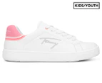 Tommy Hilfiger Girls' Eco Low Lace Sneakers - White/Pink