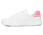 Tommy Hilfiger Girls' Eco Low Lace Sneakers - White/Pink