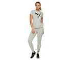 Puma Women's Essentials Logo Leggings / Tights - Light Gray