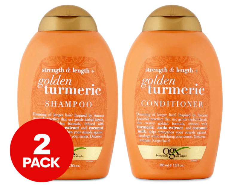 OGX Strength & Length + Golden Turmeric Shampoo & Conditioner Duo