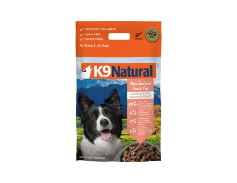 K9 Natural Freeze Dried Lamb & King Salmon Dog Food 1.8kg