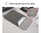 khaki13-inch-Laptop Sleeve Bag Laptop Protective Case With Power Adapter Storage Bag for 13 13.3 15.4 inches Laptop MacBook Pro Air Xiaomi