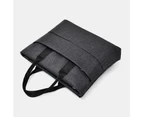 black-Men Canvas Multi-layer Casual Business Outdoor Portable 13.3 Inch Laptop Bag Handbag