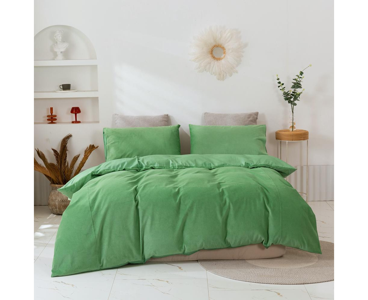 king duvet green