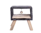 Bed Side Table Cat Scratcher (Charcoal) - 40x30x40cm