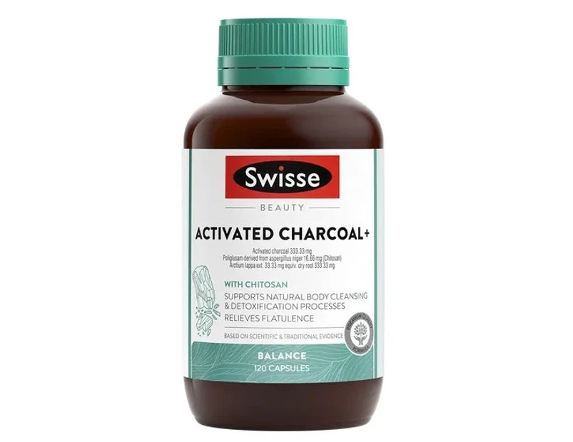 Swisse-Beauty Activated Charcoal+ 120 Capsules