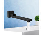 Bathtub Spout Basin Wall Spout 180 degree Swivel Spout Shower Tap Brass Bathroom Sink Faucets WaterMarked Black