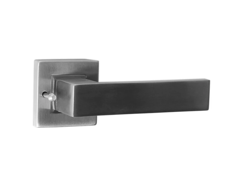 HANSDORF Zara Door Lever Handle Kit - with Privacy Button - Solid Stainless Steel