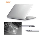 grey-Enkay 3-In-1 Ultra-Thin TPU Keyboard Protective Film + Full Body Matte Case Cover + Dustproof Plug for MacBook Pro 13 inch EU Version A2289 / A2251 A