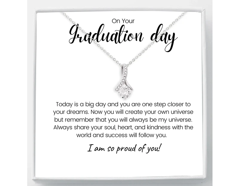 Graduation Necklace - Infinite Love Necklace For Daughter - You Will Create Your Own Universe