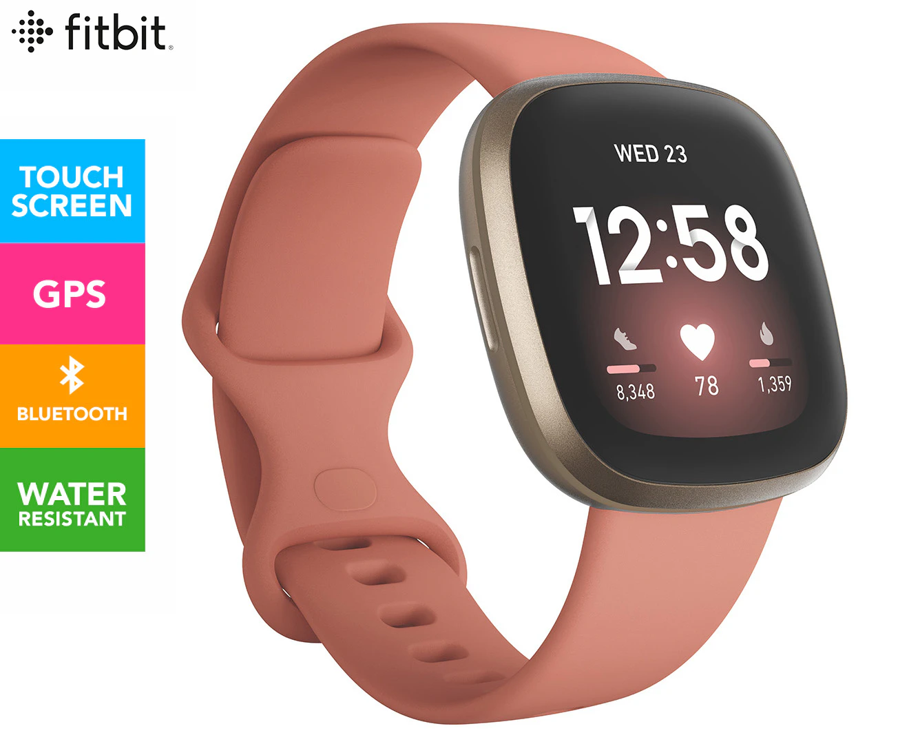 Fitbit Versa 3 Advanced Fitness Watch - Pink