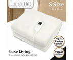Laura Hill Heated Electric Blanket Fitted Fleece Underlay Throw Single