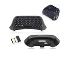 For Xbox One Elite & Slim Chatpad Mini Gaming Keyboard Wireless Chat Message KeyPad Audio/Headset Jack Game Controller Gamepad - Black