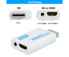 Wii HDMI Adapter 1080p Wii to HDMI Converter 3.5mm Adapter Audio HD Video Output