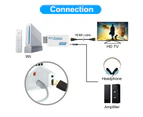 Wii HDMI Adapter 1080p Wii to HDMI Converter 3.5mm Adapter Audio HD Video Output