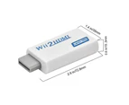 Wii HDMI Adapter 1080p Wii to HDMI Converter 3.5mm Adapter Audio HD Video Output